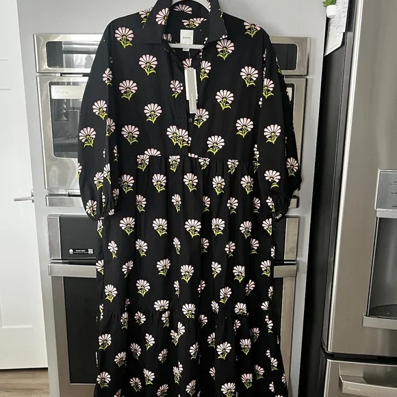 NWT Anthropologie Maeve Bettina Tiered Shirt Dress SM - Picture 1 of 7